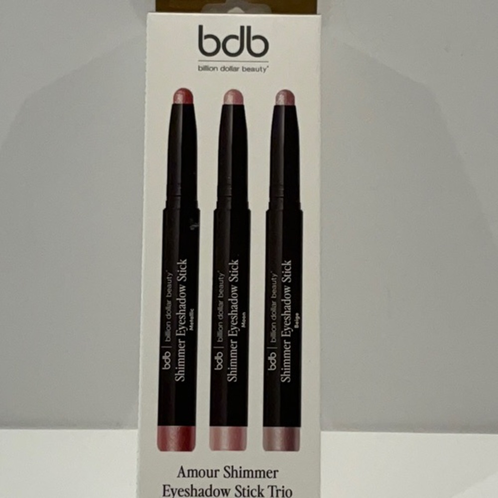 Billion Dollar Beauty Shimmer Eyeshadow Sticks in Metallica, Moon.